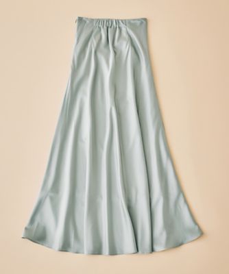 【美品】CACHAREL シルク スカート ロングスカート サテンスカート レディース マーメイド フレア