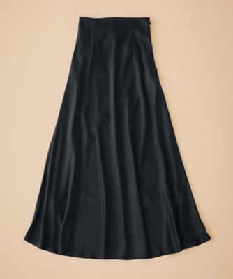 Limue(MARIRISA)/リミュ(マリリサ) シルクスカート 270301-63025 ブラック ひざ丈スカート【三越伊勢丹/公式】