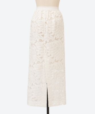 LEAF RASCHEL LACE SKIRT | SACRA (Women)/サクラ