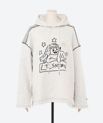 ＜三越伊勢丹/公式＞【SALE】【送料無料】Little Sunny Bite (Women)/リトルサニーバイト 大きいサイズ Angel hoodie GRAYxGRAY トップス【三越伊勢丹/公式】