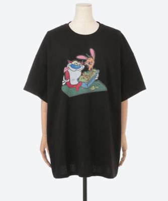 ＜三越伊勢丹/公式＞【SALE】Little Sunny Bite (Women)/リトルサニーバイト 大きいサイズ ren stimpy tee BLACK トップス【三越伊勢丹/公式】