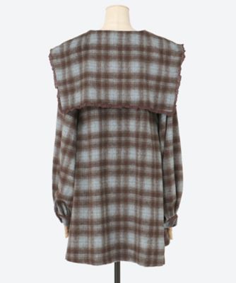check dress LSB―LOP―038C | Little Sunny Bite