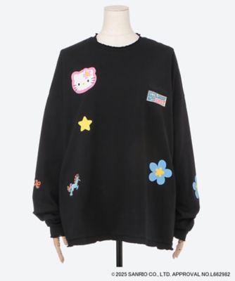 【送料無料】Little Sunny Bite (Women)/リトルサニーバイト hello kitty x little sunny bite frill long tee LSB―LTOP―043C BLACK トップス【三越伊勢丹/公式】