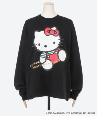 【送料無料】Little Sunny Bite (Women)/リトルサニーバイト hello kitty x little sunny bite long tee LSB―LTOP―047C BLACK トップス【三越伊勢丹/公式】