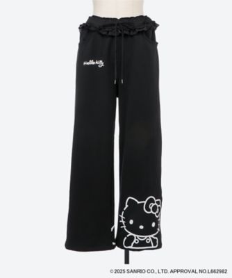 【送料無料】Little Sunny Bite (Women)/リトルサニーバイト hello kitty x little sunny bite sweat pants LSB―LPT―045C BLACK パンツ・ズボン【三越伊勢丹/公式】