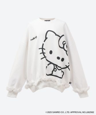 【送料無料】Little Sunny Bite (Women)/リトルサニーバイト hello kitty x little sunny bite sweat top LSB―LTOP―044C WHITE トップス【三越伊勢丹/公式】