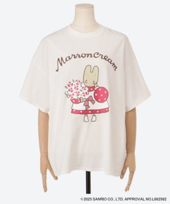 【送料無料】Little Sunny Bite (Women)/リトルサニーバイト 大きいサイズ MARRONCREAM × little sunny bite big tee LSB-LTOP-090B WHITE トップス【三越伊勢丹/公式】