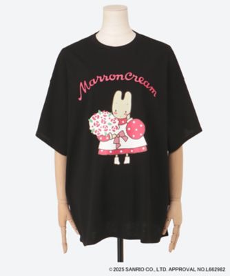 【送料無料】Little Sunny Bite (Women)/リトルサニーバイト 大きいサイズ MARRONCREAM × little sunny bite big tee LSB-LTOP-090B BLACK トップス【三越伊勢丹/公式】