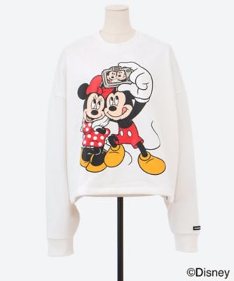 micky＆minnie selfie sweat LSB―LTOP