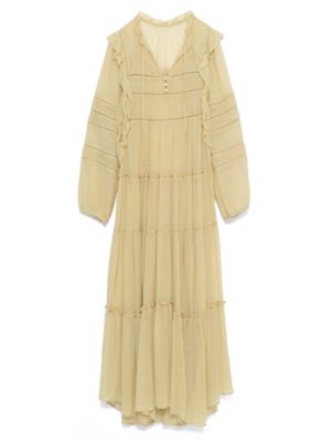 ＜CASA FLINE (Women)＞シースルータックドレス
