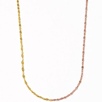 ＜les bonbon (Women)＞ｖｉｃｔｏｒｉａ　ｄｏｕｂｌｅ　ｎｅｃｋｌａｃｅ／ｐｉｎｋ　ｇｏｌｄ×ｙｅｌｌｏｗ　ｇｏｌｄ