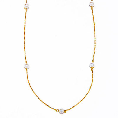 ＜les bonbon (Women)＞ｄｏｔ　ｐｅａｒｌ　ｎｅｃｋｌａｃｅ