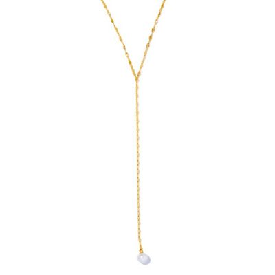 ＜les bonbon (Women)＞ｖｉｃｔｏｒｉａ　ｔｉｅ　ｐｅａｒｌ　ｎｅｃｋｌａｃｅ