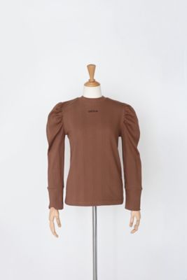 ガーリッシュ St.cecilia リブパフL/Sカットソー ホワイト 美品 リブパフL／Sカットソー | GIRLISH (Women)/ガーリッシュ | 三越