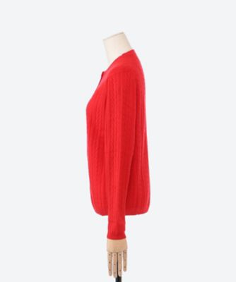 新品♡PaddyHill カシミヤ　アイボリー ケーブル編みカーディガン 新品♡PaddyHill カシミヤアイボリー ケーブル編みカーディガン