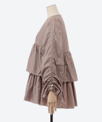 チェックナイロンドレス