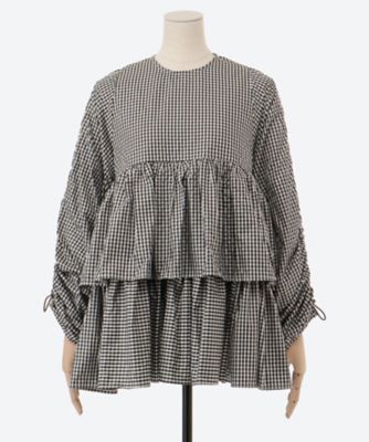 チェックナイロンドレス
