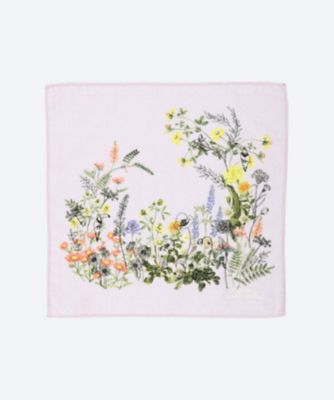 ブルーミングフラワープリントハンドタオル