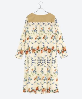 リフレインレリュームプリントワンピース 裏地無し 三越伊勢丹オンラインストア 公式