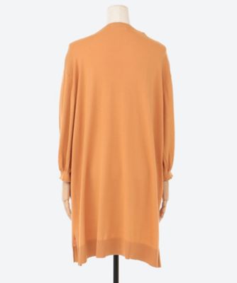 ハイツイストコットン オータムガーデン刺繍 ロングニットカーディガン