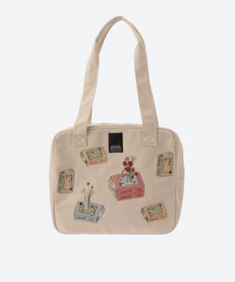 ＜super hakka feuille (Women/大きいサイズ)＞「ｇｌａｎｔａ」ＳＵＰＥＲ　ＨＡＫＫＡ×宮嵜蘭「Ｍｙ　ｃｏｌｌｅｃｔｉｏｎ」刺繍トートバッグ