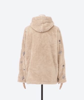 フルール エ フィーユ刺繍ベアボアブルゾン（裏地無し） | super hakka