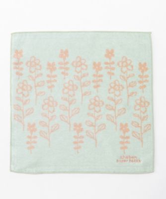 フラワーズスウェイプリントハンドタオル