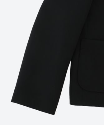 まる 　　80sJAPAN VINTAGE ブラックウールギャバワンタック nude:masahiko maruyama - Patched Drop-Crotch 2Tuck Pants
