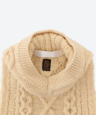 2020最新型 高品質 tao ウールスラブロービングアラン柄セーター