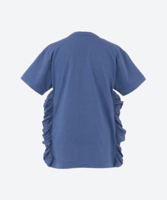 綿天竺×綿クロス製品染半袖Ｔシャツ
