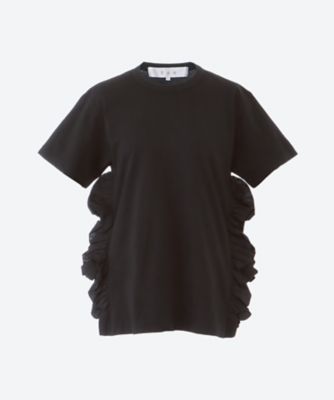 綿天竺×綿クロス製品染半袖Ｔシャツ