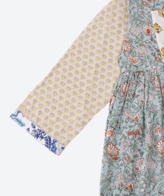 綿クロスブロックプリント 製品洗 ワンピース | tao (Women