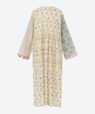 綿クロスブロックプリント 製品洗 ワンピース | tao (Women