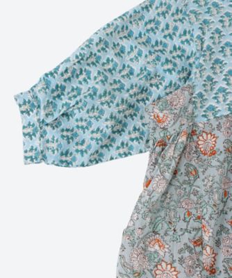 綿クロスブロックプリント 製品洗 ワンピース | tao (Women