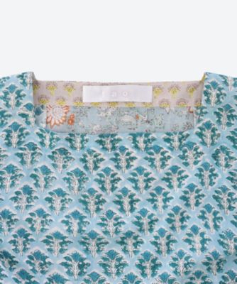 綿クロスブロックプリント 製品洗 ワンピース | tao (Women