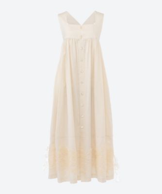 綿サテン 刺繍加工 ワンピース | tao (Women)/タオ | 三越伊勢丹