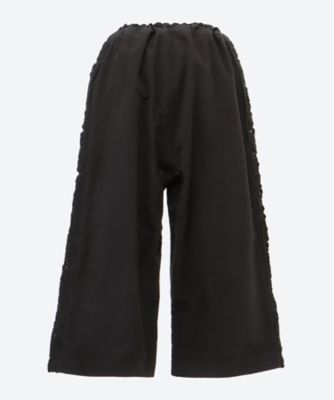 ナイロンチュール刺繍×綿モールスキン パンツ | tao (Women)/タオ