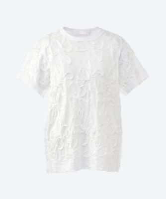 綿天竺刺繍　半袖Ｔシャツ　ＴＯ―Ｔ０１８―０５１
