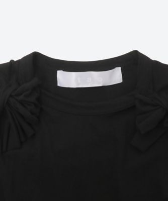 綿天竺 リボンモチーフ長袖カットソー TP―T019―051―1―2