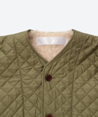 送料無料】エステルタフタキルティング ノーカラーコート TP