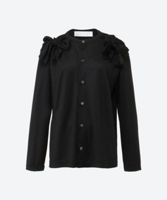 ウール天竺 リボンモチーフ付 長袖カットソー TP―T018―051