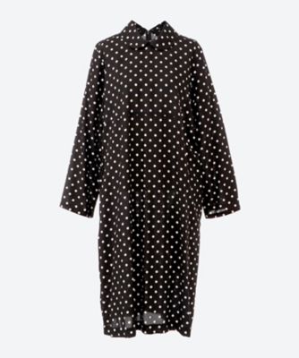 tao (Women)/タオ レーヨンローン水玉抜染プリント 丸襟ワンピース TP―O005―051 黒/白 ワンピース・ドレス【三越伊勢丹/公式】