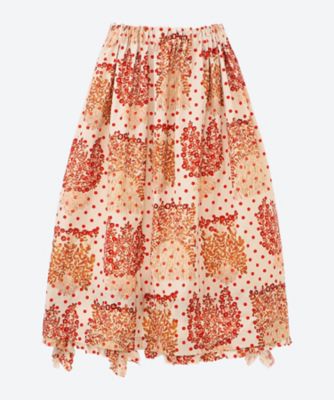 ＜tao (Women)＞エステルウェザープリント　製品洗　Ｆｕｍｉ　Ｉｍａｍｕｒａ　ウエストゴム　スカート　ＴＱ―Ｓ００５―０５１