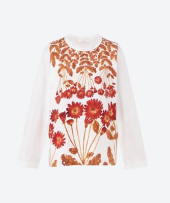 綿天竺プリント Fumi Imamura 長袖Tシャツ TQ―T003