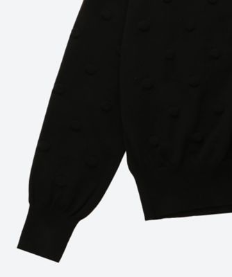 綿天竺ドット柄 ニットカーディガン TQ―N015―051 | tao
