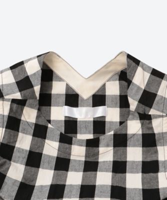 綿リネンギンガムチェック　製品洗　ワンピース　ＴＱ―Ｏ０１２―０５１