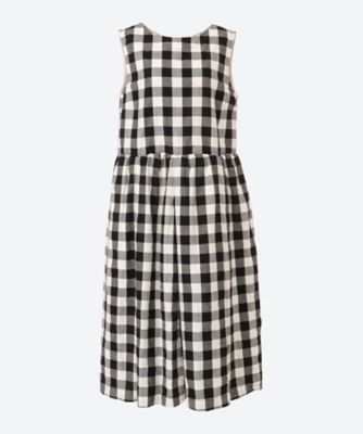 ＜tao (Women)＞綿リネンギンガムチェック　製品洗　ワンピース　ＴＱ―Ｏ０１２―０５１