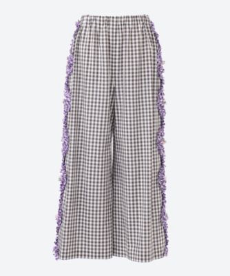 ＜tao (Women)＞綿ギンガムチェック　ウエストゴムパンツ　ＴＱ―Ｐ００９―０５１