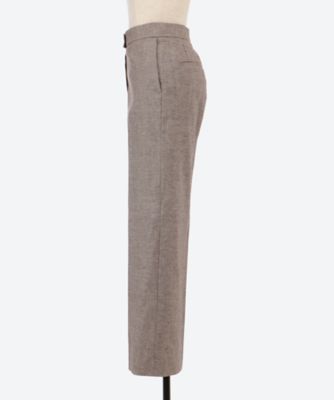 ワイドストレートパンツ　ＳＴＲＥＴＣＨ　ＬＩＮＥＮ