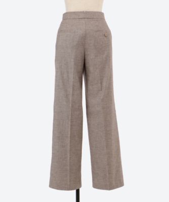 ワイドストレートパンツ　ＳＴＲＥＴＣＨ　ＬＩＮＥＮ
